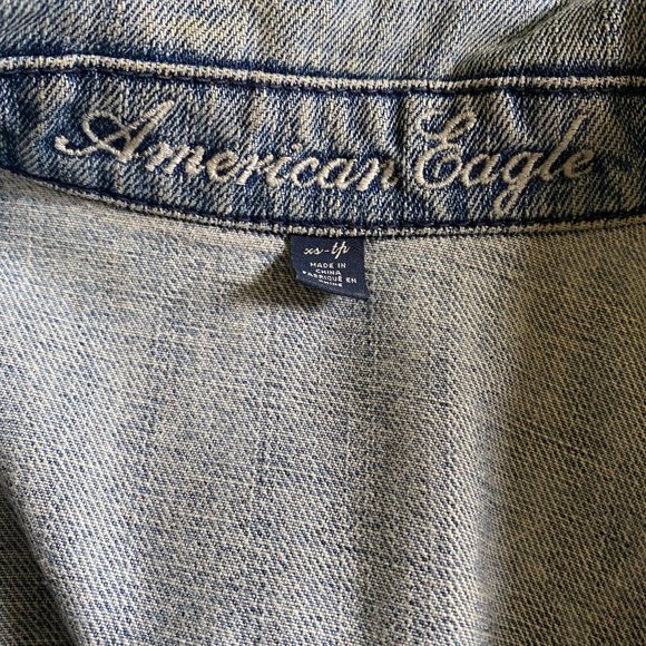 Amercain Eagle Light Wash Denim Vest - Picture 4 of 4